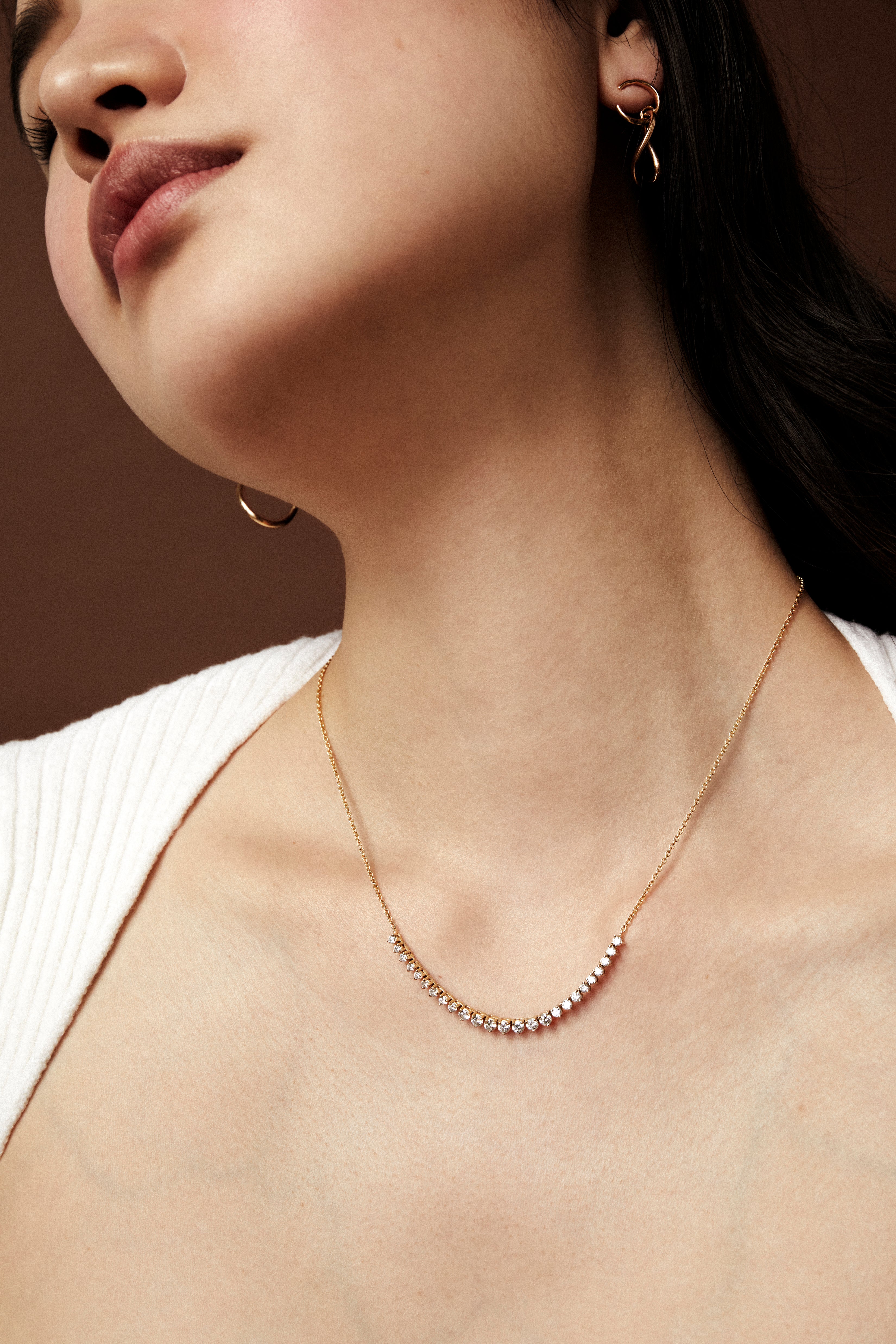 14K Rose Gold Diamond Tennis Necklace – Maurice's Jewelers